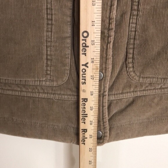 Vintage corduroy puffer zip and button up pullover fall winter vest size small - Picture 8 of 11